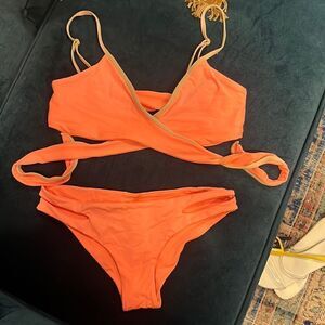 L Space Bright Tangerine Bikini
